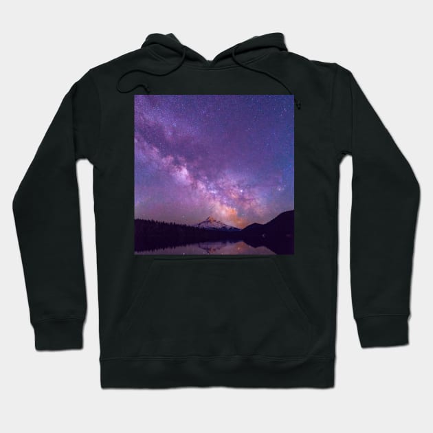 Purple Galaxy View Hoodie by Felicity-K